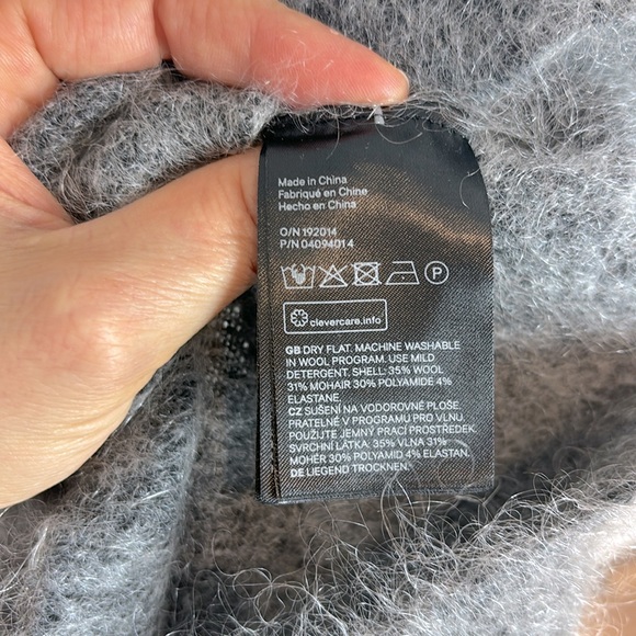 Cozy H&M wool and mohair sweater tunic dress - Picture 8 of 8